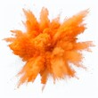 © natalikp - orange powder explosion on white background