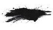 © Tada - Black stroke messy on a transparent background. Abstract ink blots, smudges and grungy textures for design elements. Hand drawn ink art with rough lines.