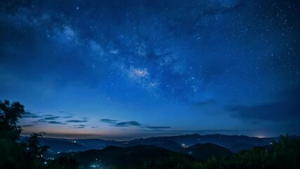 Wall Mural - view of the night sky with lots of stars