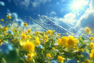 Poster - a bright star with a black background,