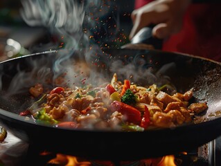 Poster - pan fried chicken