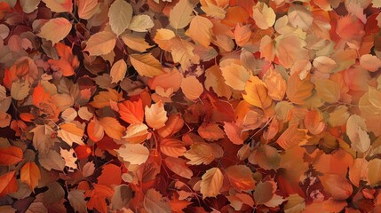 Wall Mural - Fall Leaves Art