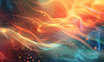 Wall Mural - abstract swirling lights