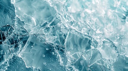 Poster - Cracked ice on frozen Lake Silvaplana, aerial view, Switzerland