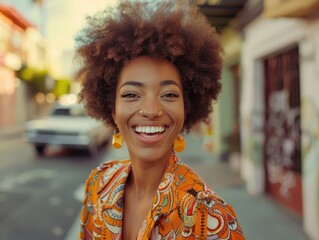 Poster - woman smiling