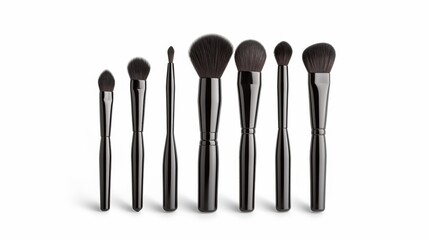 Poster - A close up of a set of makeup brushes