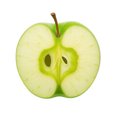 Wall Mural - Fresh Green Apple Sliced In Half