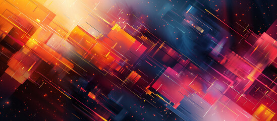 Wall Mural - futuristic high-tech abstract background