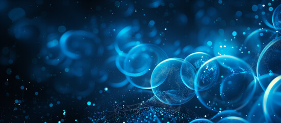 Blue neon frang business background