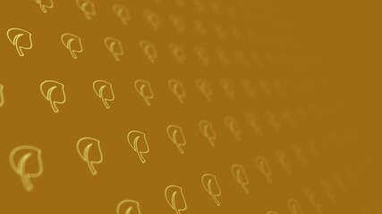Gold Background Animated footage Abstract element for motion graphic, on background seamless loop Animation on background