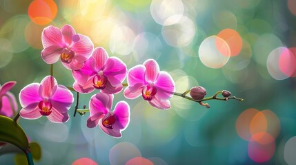 Wall Mural - Orchids on branch