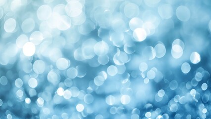 Wall Mural - bokeh glitter blue abstract background