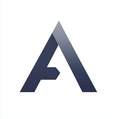 Sticker - Stylized Geometric Logo Design of the Letter A