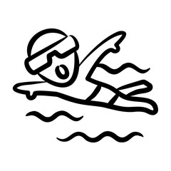 Canvas Print - Community Swim Meet Icon