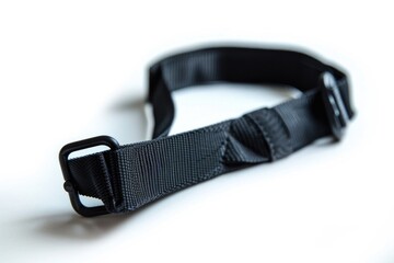 Wall Mural - Close-up shot of a belt on a white surface, great for product or fashion photography