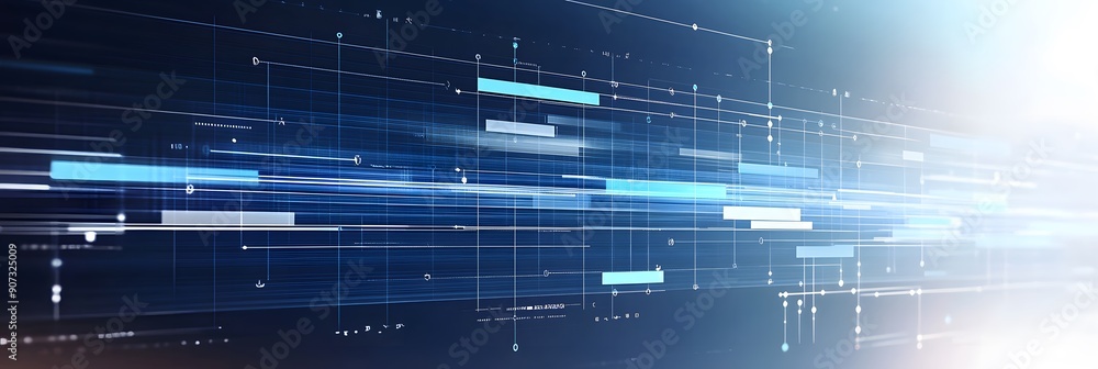 wallpaper featuring a Gantt chart, task lists, and timeline icons. The ...