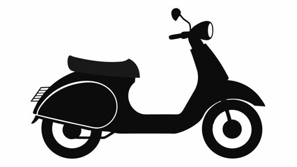 Wall Mural - Scooter silhouette vector illustration