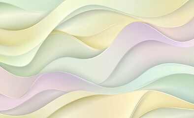 Wall Mural - A visually soothing background with a gradient of pastel hues including pale yellow