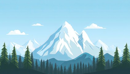 Wall Mural - Mountain Landscape