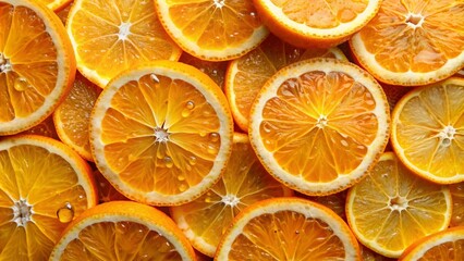 Wall Mural - slices of orange