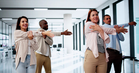 Aufkleber - Company Fitness Stretch Exercise