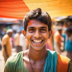 Wall Mural - portrait of a teen indian