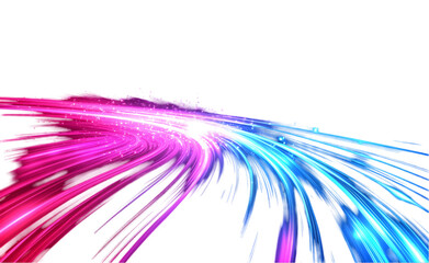 Wall Mural - Abstract vector light ray dark blue and pink isolated on transparent background. 