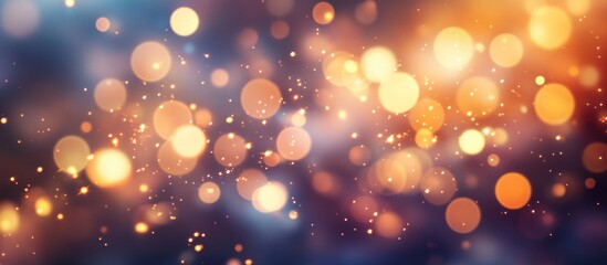 Abstract Golden Lights Background