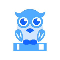 Poster - Education Owl Flat Vector Icon
