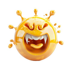 Sticker - Allergic Reaction 3d icon, on isolated transparent background