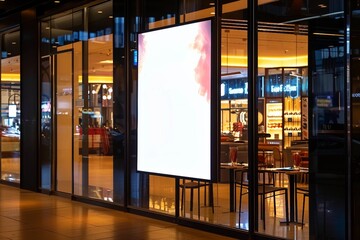Wall Mural - light box with luxury shopping mall