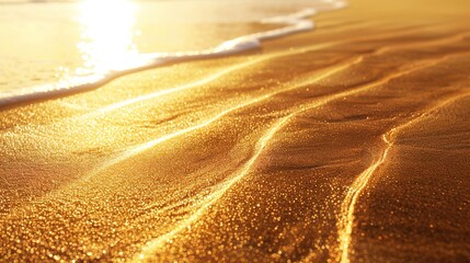 Golden sand pattern wallpaper