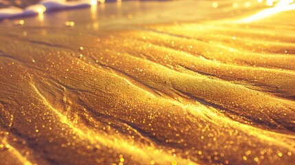 Golden sand pattern wallpaper