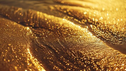 Poster - Golden sand pattern wallpaper