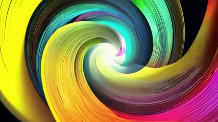 Canvas Print - Dynamic colors swirl together in mesmerizing patterns, creating a captivating visual experience that enchants viewers.