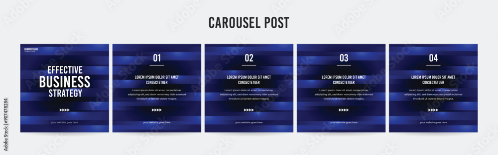 Editable Instagram Carousel Post Layout Set, Social Media Marketing ...