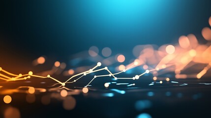 Wall Mural - abstract network connections: a digital abstract backdrop featuring a network of interconnected line