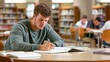 © Phuwameth - Focused Student Studying in Library