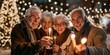 © Iryna - A group of older people are posing for a picture with lit candles. They are smiling and seem to be enjoying the moment