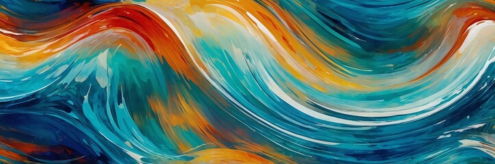 abstract digital glass painting wave theme for backgro background