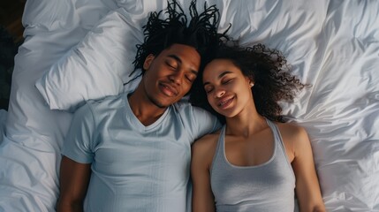 The couple in bed