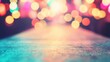 © red_orange_stock - Colorful lights illuminate the runway, creating a dreamy ambiance during a fashion showcase
