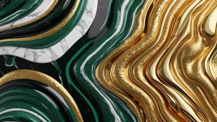 Wall Mural - Abstract background illustration close up of colorful texture gold