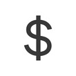 © NikahGeh - A Black and White Dollar Sign Icon