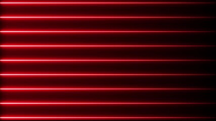 Wall Mural - Red color neon lines.