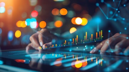 Aufkleber - business goals trends 2024 analytical businessperson planning business growth 2024 strategy digital marketing profit income economy stock market trends and business technical analysis  : Generative AI