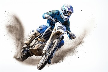 Canvas Print - Dirt bike motorcycle motocross vehicle.