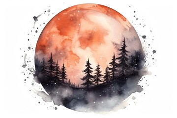 Wall Mural - Moon outdoors nature sphere.