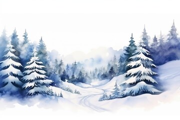 Wall Mural - Outdoors scenery winter nature.