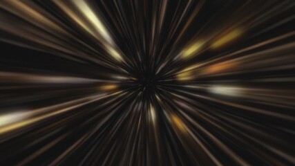 Wall Mural - Flying through a galaxy of stars, light beams and particles at super fast hyperspace warp speed. Starburst space tunnel concept. Looping, full HD interstellar motion background animation.